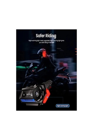 Hubrendy Kargo Vothoon Bt57 Motosiklet Kask Kulaklık Intercom Işıklı Motorsiklet Interkom