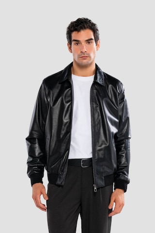 Tamer Tanca Erkek Hakiki Deri Siyah Deri Mont 415 K-873 Erk Dr Mont Sk24/25 Sıyah Dr Siyah