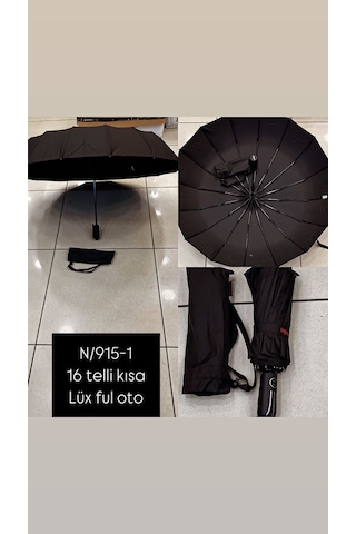 Rainwalker N915 Full Otomatik Lüx Şemsiye 16 Telli Siyah Rainwalker N915 Full Otomatik Lüx Şemsiye 16 Telli Siyah