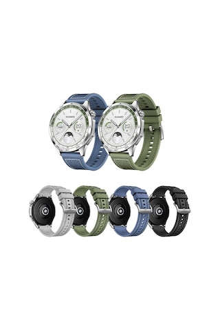 Sones Huawei Watch 4 Pro İçin Naylon Silikon Deri Watch Band