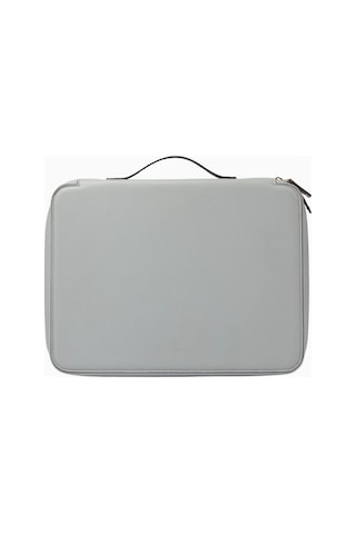 Montroi Laptop Case 13" Deri Kılıf Şık Ve Dayanıklı Tasarım Unisex Çanta Notebook Çantaları Gri