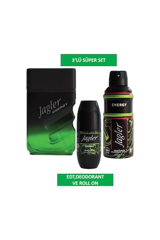 Energyerkek Edt 90 Ml+ Erkek Deodorant 150 Ml+ Roll-on Erkek 50 Ml Energy Fresh