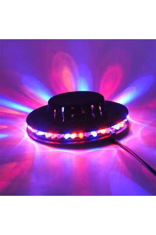 8w 48 Led'li Rgb Otomatik Renk Değiştiren Dönen Ufo Led Sahne Işık Çubuğu