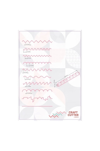 Smarta Craft Cutter Desenli Cetvel Kesiciler Hamur Ve Kil İçin