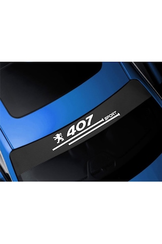 Peugeot 407 Için Karbon Ön Cam Oto Sticker