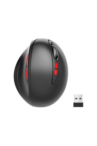 Hxsj T33 Kablosuz Dikey Optik Mouse Siyah