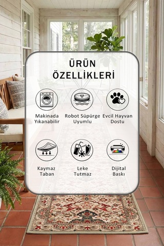 Yıkanabilir Yolluk 6 Vizon