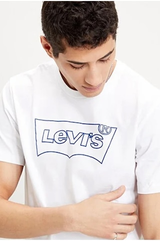 Levi's Erkek Bisiklet Yaka Beyaz T-shirt - 22489-0334 Beyaz