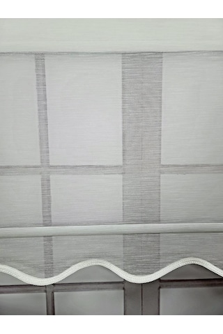 Bbb Keten Kumaş Çift Mekanizmalı Tül Stor Perde Ekru Renk Tsk3002