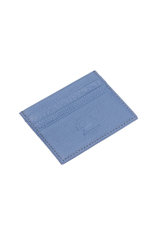 West Polo Hakiki Deri Bol Kartlıklı Unisex Kartlık Wpt041 MAvi Mavi
