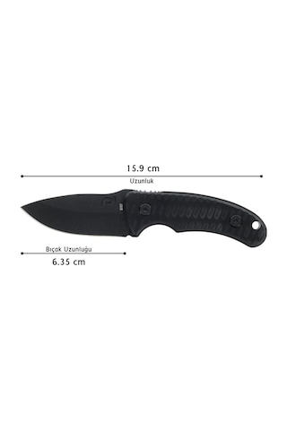 Schrade Usa Wolverıne Miını Fixed Blade 65mn Çelik Kamp Bıçak 1182519 Siyah