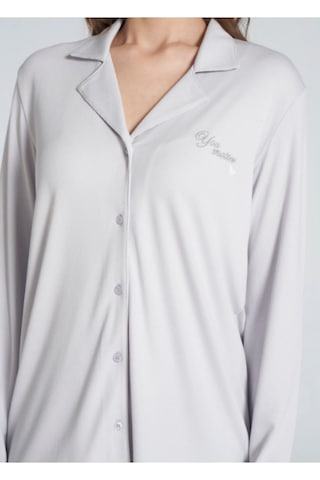 Pijadore 1706 Uzun Kol Kadın Pijama Takımı Gri
