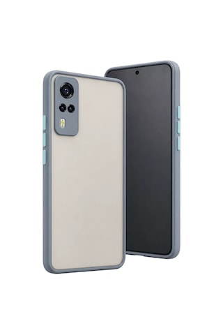Mey İthalat Vivo Y53s Kılıf Montreal Silikon Kapak - Gri