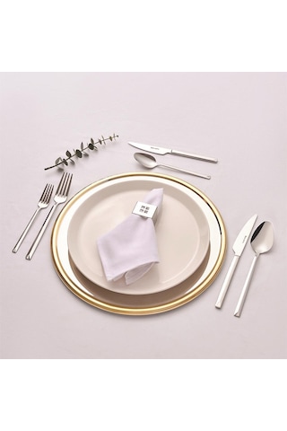 Hisar Optima Çeşme 84 Parça 12 Kişilik Çatal Kaşık Bıçak Takımı Inox