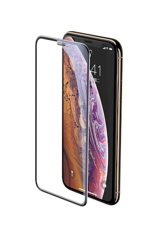 Apple Uyumlu iPhone 15 Pro Max Ahize Korumalı Full Kapatan Cam Ekran Koruyucu