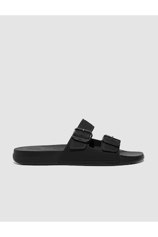 Fitflop İqushıon GS9 Çift Tokalı Erkek Terlik - Siyah