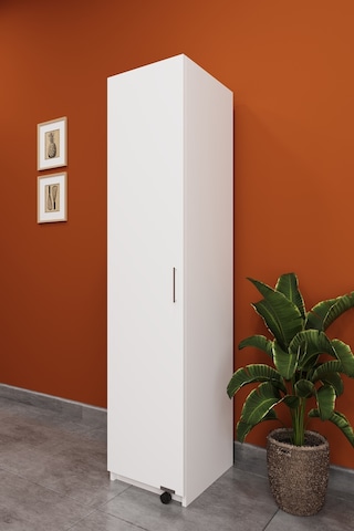 Asra Trend Çok Amaçlı Kiler Dolabı MK-19 %100 MDF Erzak Organizer Dolabı Beyaz