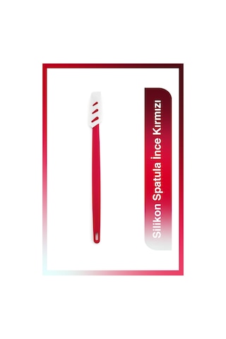 Tupperware Silikon Spatula İnce Kırmızı