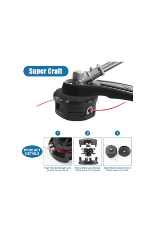 Youmex Echo Ve Shindaiwa Çim Biçme Makineleri İçin Yüksek Kaliteli Abs Kesme Kafası