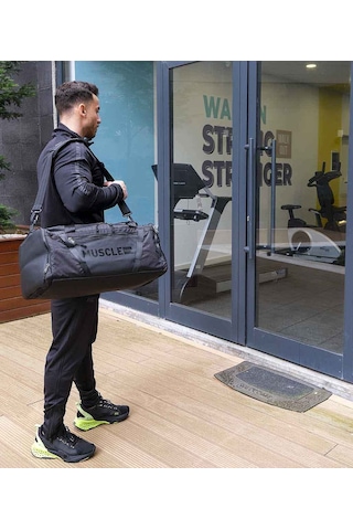 Musclecloth Glory Silindir Çanta Siyah