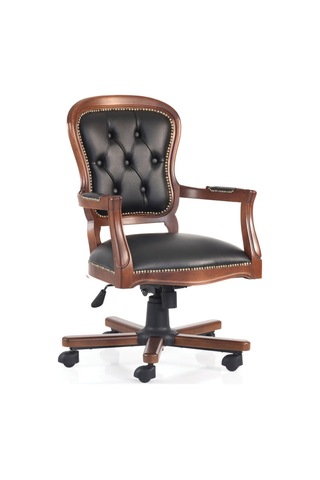 Crown Ofis Sandalyesi Koyu Ceviz