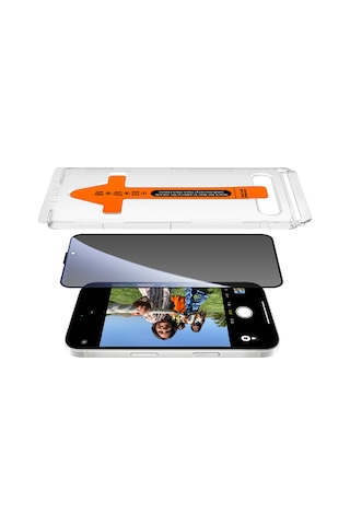 Apple iPhone Uyumlu 17 Pro Frm 2.5d Oliv Privacy Temperli Cam Ekran Koruyucu + Kolay Uygulama Aparatı - Siyah