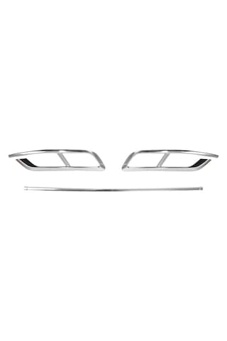 Volkswagen Passat B8.5 Uyumlu 2019 Ve Üzeri Egzoz Çıkış Kromu 3 Parça (ÇİFT ÇIKIŞ) Paslanmaz Çelik