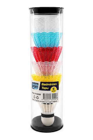 6pcs Renkli Badminton Topu 5705
