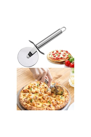Orret Home Metal Saplı Pizza Ruleti: Paslanmaz Çelik Pizza Kesme Bıçağı, Profesyonel Kesim İçin Dayanıklı Tasar Genel
