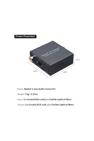 Reedark Çift Yönlü Dijital Ses Dönüştürücü: Koaksiyel-toslink Çevirici, Usb İle Beslenme, Plug & Play, Kompakt Tasarım
