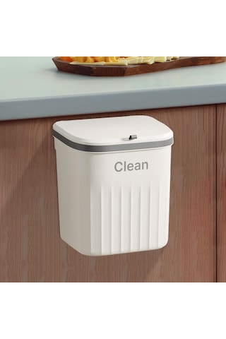 Suntek Magideal Duvara Monte Çöp Kutusu Mutfak Kamp Banyo Yurt Beyaz-12l Beyaz