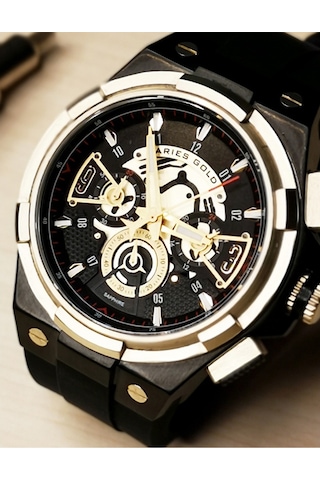 Aries Gold G 7016 BKG-BKG Erkek Kol Saati