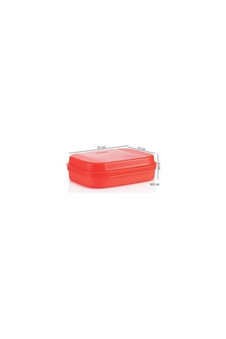 Tupperware Saklama Ve Beslenme Kabı Kurabiye Kutusu Turuncu Turuncu Koyu