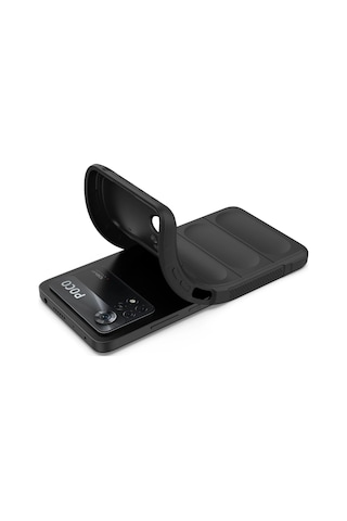 Newface - 295 - Xiaomi Poco X4 Pro 5g Kılıf Optimum Silikon - Csmo-tex - - Siyah Sıyah