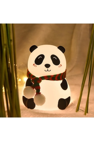 Willowhaven Sevimli Panda Usb Şarjlı Led Gece Lambası - 5v 1200mah Renkli Işık Efekt Diğer