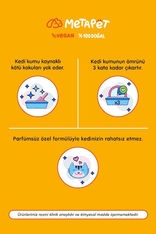 Metapet Doğal Kedi Kumu ve Tuvaleti Koku Sprey Parfümsüz Kokusuz400 ML