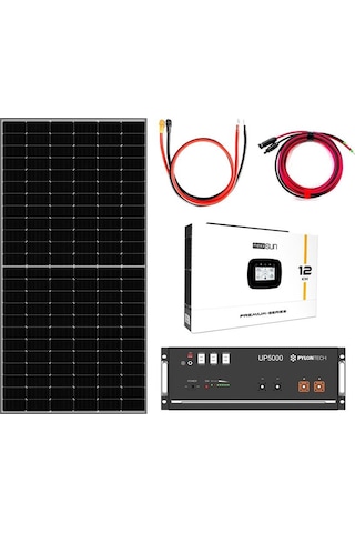 12 Kw Akıllı İnverterli 5 Kw Bataryalı Arttırılabilir Hazır Solar Enerji Paketi
