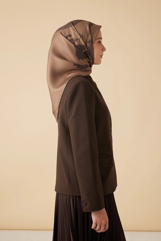 Maisa Ferya Mulberry İpek Eşarp 90 90 Cm - Camel 1815 Camal