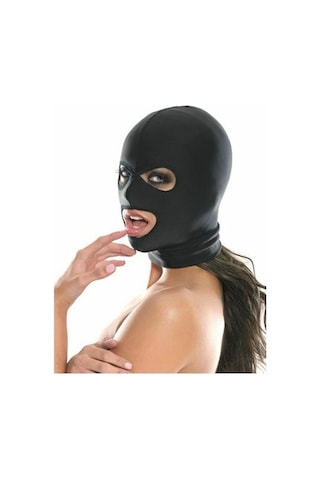 Lilitu Shop Fantezi Fetish Maske Spandex Siyah 029