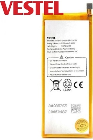 Senalstore Vestel Venüs V3 5070 Uyumlu Pil Batarya 1700 Mah