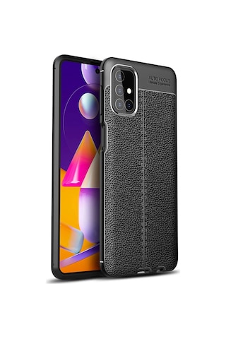 Newface Samsung Galaxy Uyumlu M31s Kılıf Auto Focus Kapak Semeglbl - 31 - Siyah Sıyah