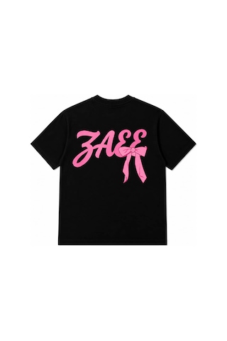 Zaee Pink Oversize Tişötr Siyah