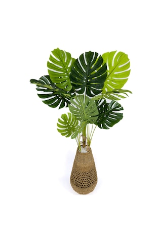 Biçiçek Yapay Monstera Ağacı Deve Tabani 180 Cm Bohem Saksıda