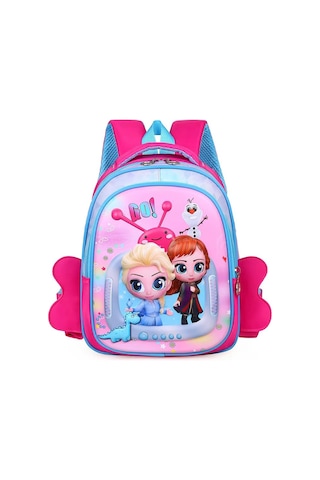 Xinxin Anaokulu Çocuk 3d Karikatür Elsa Okul Çantası