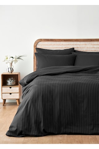 Bella Maison Premium Tencel Çift Kişilik Saten Nevresim Seti Antrasit 200x220 Cm Antrasit
