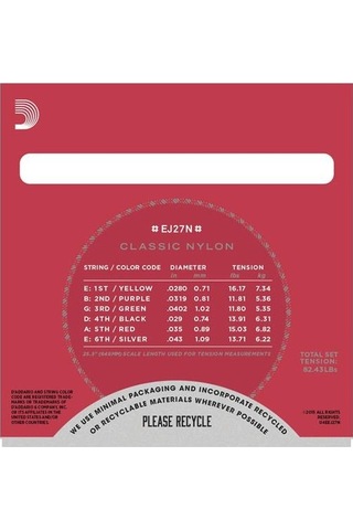 D'addario Ej27n-3d Classics Serisi Klasik Gitar Tel Seti 4/4 Ölç