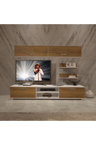 Decoraktiv Eko 5 Mdf Dvd Tv Ünitesi Tv Sehpası Beyaz - Pera