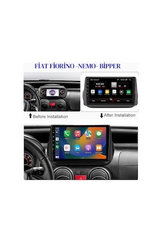 Exvol Fiat Fiorino Bipper Nemo Android Multimedya 2gb/32gb 10 İnc