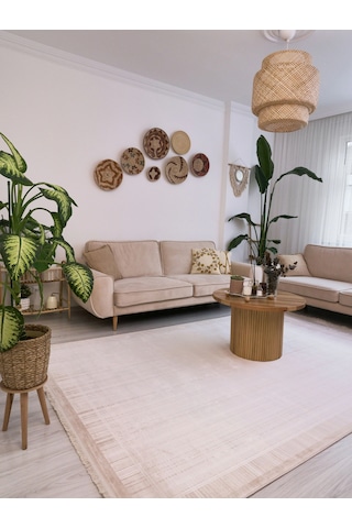 Apex Serenity 7831 Krem Modern Salon Halısı Krem