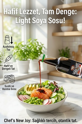 Tuzu Azaltılmış Soya Sosu 750 Ml Light Soy Sauce